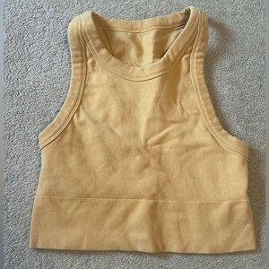 Alo Yoga orange bra top